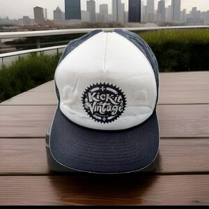 Kick-It Vintage St. Louis Black and White Snapback Trucker Hat Cap RN 139844